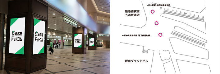 百貨店前サイネージの特長