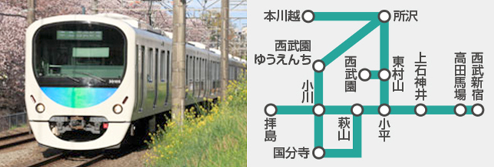 西武新宿線の電車広告の特長