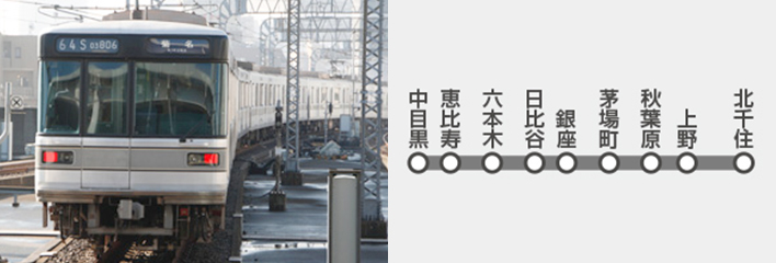 日比谷線の広告の特長