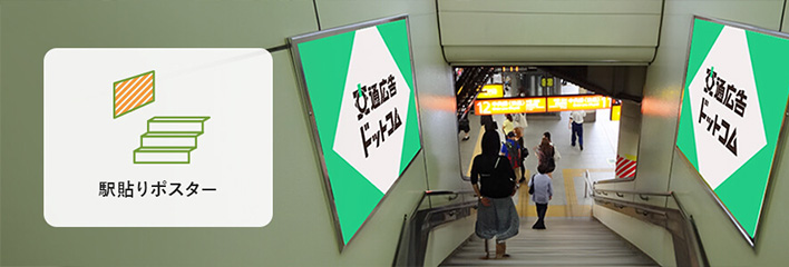 駅貼りポスターの特長