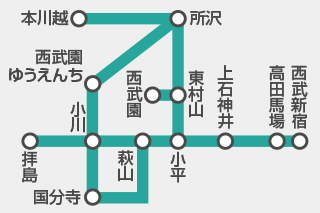 西武 新宿線路線図