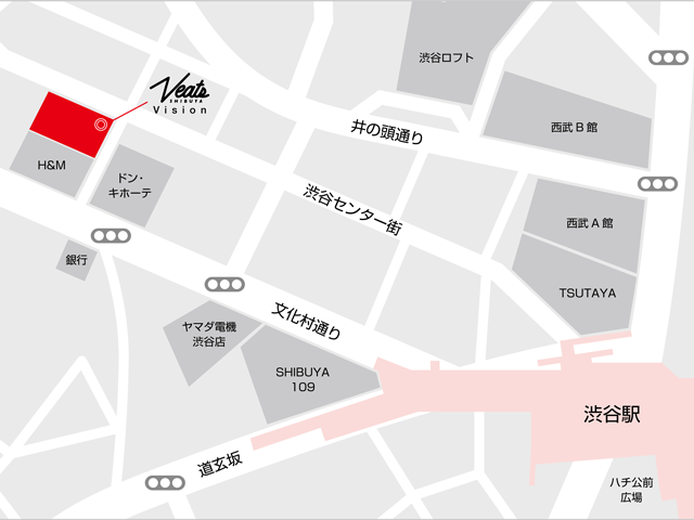 Veats Shibuya Vision（ビーツ・シブヤビジョン）場所