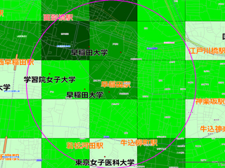 早稲田周辺地図